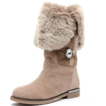high quality china factory new style desert fur suede snow boot
